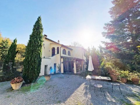 This 17th century rustico offers everything that makes the hearts of Tuscany lovers beat faster. The property is nestled between 3 hectares of olive groves and fruit trees and offers not only absolute tranquillity but also a wonderful view of the Val...