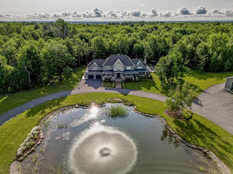 Here is an exceptional property that has everything to meet your highest demands. This estate, spanning over 19.8 acres or approximately 23.4 arpents, features an impressive 5-bedroom residence with over thirty rooms, a massive agricultural garage wi...