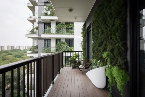 Precioso apartamento familiar de 4 habitaciones de 81m2 con balcón situado en una moderna residencia de lujo. Cerca del transporte público, la estación RER D 