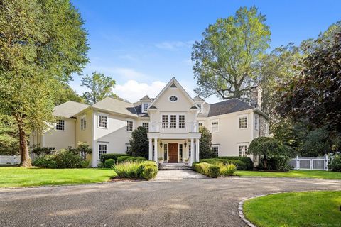 Meander down the private drive to this Elegant centrally located 5+ Bedroom Custom Colonial with Sylvan Gunite Pool and Spa on one of Westport's premier cul-de-sacs. Built on over 4.5 acres, 19 Woody Lane is secluded and stately surrounded by trees. ...