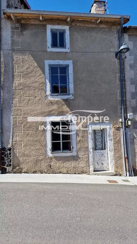 For further information: Séverine DARNE Exclusivity, village house comprising on the ground floor a kitchen, a laundry room, a shower area, a cellar. On the first floor there is a bedroom, a room with toilet. On the second floor there are two bedroom...