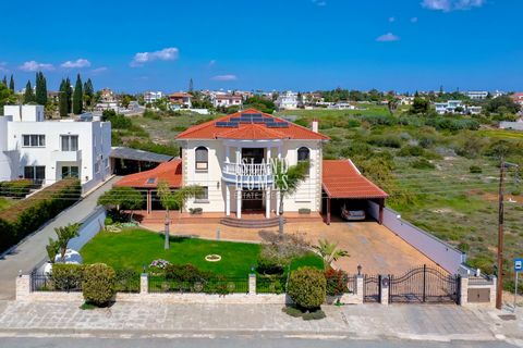 Impressive 5 bedroom detached house with optional 8x4 swimming pool incl, on 844m2 plot with SEA VIEWS and TITLE DEED ready to transfer in fabulous location of Kokkines in Ayia Napa – KOK115 Entering the gates of this property, it is easy to feel imp...