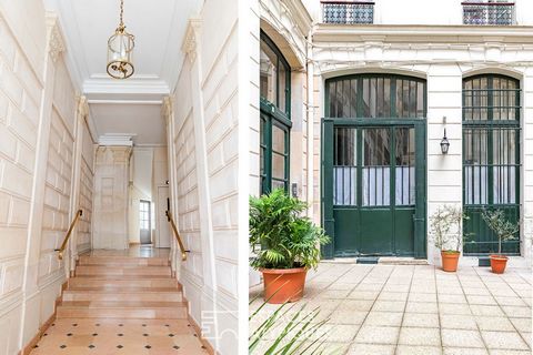 Close to the rue des Martyrs, in former stables, this apartment combining loft and workshop spirit totals 182.84 m2 Carrez and enjoys a courtyard of 25 m2. This property is located in a quiet area between three courtyards of a beautiful building from...