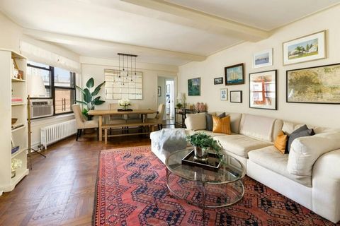 Welcome to beautiful 8A - a stunning, spacious, airy and light-filled pre-war two bedroom, two bath home, located on a lovely tree-lined street next to Central Park on the Upper West Side. Upon entering the entrance foyer you are immediately impresse...