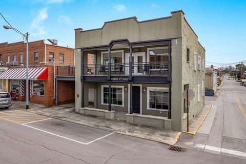 One of Crossville's coolest homes! Work/Live/Play in this historic loft located in the heart of downtown. This two-story residential/commercial building has a rich history and reflects the architectural style of the 1930s with modern updates, such as...