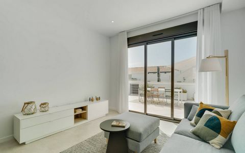 Apartments in Pilar de la Horadada, Costa Blanca An exclusive residential that has 16 modern apartments with top quality, with 2 or 3 bedrooms, both on the ground floor with a garden or on the top floor with a solarium of more than 90m2 with great pr...