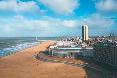 Dieses luxuriöse und renovierte 1-Zimmer-Apartment befindet sich im 8. Stock der Residentie De Ra und bietet einen atemberaubenden Panoramablick auf den Yachthafen von Oostende und die grüne Weite des Maria-Hendrikaparks. Das Apartment ist auf Komfor...