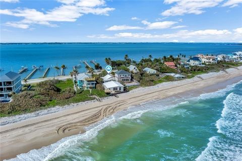 The Treasure House is nestled between the ocean and the Indian River. Ocean to river property with a main & guest home remodeled in 2021. The home has a successful VRBO rating with 61 five stars. Enjoy breathtaking ocean views from the 1BR/1BA main h...