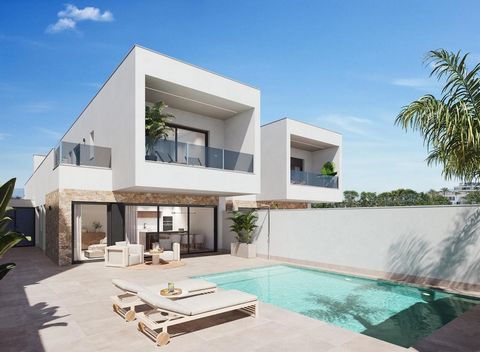 Modern New Build Villas in San Pedro del Pinatar with Private Pool Elegant Design and Premium Quality Welcome to the second phase of an exclusive development in San Pedro del Pinatar, where modernity meets functionality. These 12 semi-detached villas...