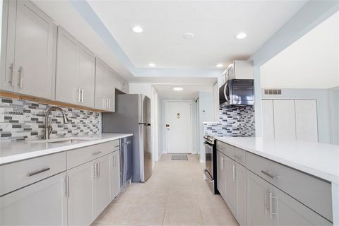 Remodeled 2-Bed, 2-Bath Unit, close to the Beach. Located in the desirable Three Islands community of Hallandale Beach. This remarkable residence features a spacious layout with two private balconies, a modern kitchen, and ample closet space, extra s...