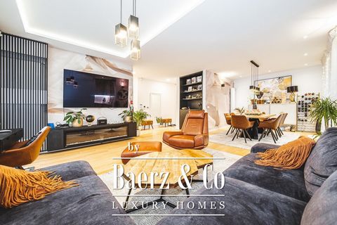 Zagreb, Babonićeva, Šalata, luxury three-bedroom apartment for sale on the high ground floor of NKP, 166 m2. It consists of an entrance hall, three bedrooms, two bathrooms, guest toilet, living room with kitchen and dining room, terrace, garden and g...