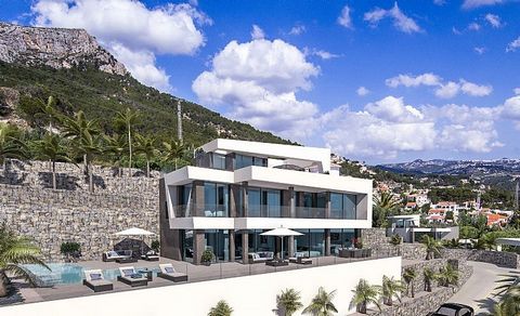 Under construction (status March 2021). Exquisite project of 6 luxurious villa with magnificent sea views. The villas are distributed on 4 floors. The main level consists of a spacious living-dining-kitchen area with direct access to the pool terrace...