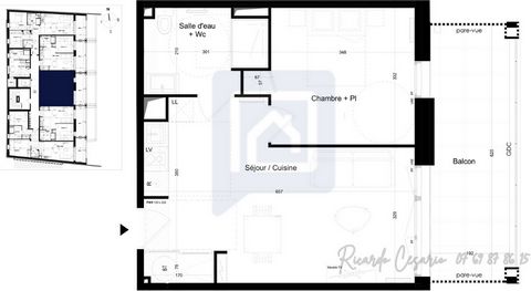 AUDIERNE, 29770 - T2-WOHNUNG - MEERBLICK - IN DER NÄHE DER STRÄNDE - PARKPLATZ INKLUSIVE - 233.000 Euro In einer kleinen Wohnanlage mit Meerblick, im menschlichen Maßstab, bestehend aus nur 22 Unterkünften, 10 Minuten vom Hafen von Audierne entfernt....