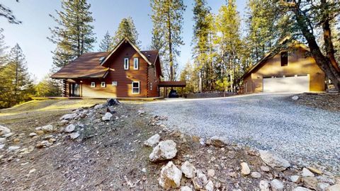 Charming log cabin nestled in the woods on a gently sloped, highly usable property, perfect for enjoying nature and outdoor activities. This masterfully designed 3-bedroom, 2-bath home was thoughtfully built by its original and only owner. You'll enj...