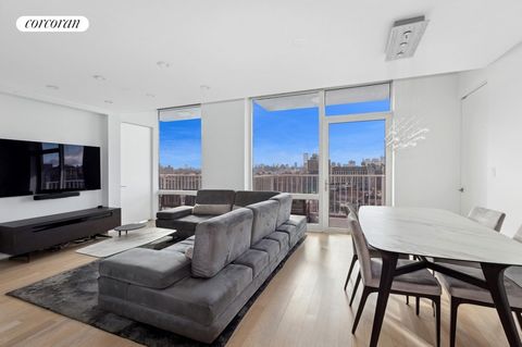 Spa Lover's Dream! This stunning south-facing two-bedroom, two-bath penthouse at Gramercy Starck offers breathtaking city skyline views from floor-to-ceiling windows and two large private balconies. Designed for both luxury and comfort, the home feat...