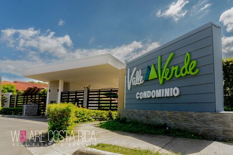 Welcome to Valle Verde, one of the most sought-after condominiums in the La Guácima area. As you explore Valle Verde, you'll discover a tranquil and secure environment where all homes are independent and well-separated from each other. Our 24/7 secur...