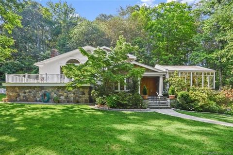 Restored one of kind home with cathedral celling's nested in over two acres of parklike land among multi million $ homes only 45 minutes from NYC and 10 minutes from Greenwich Train Station. The versatile floor plan offers room for families to play o...
