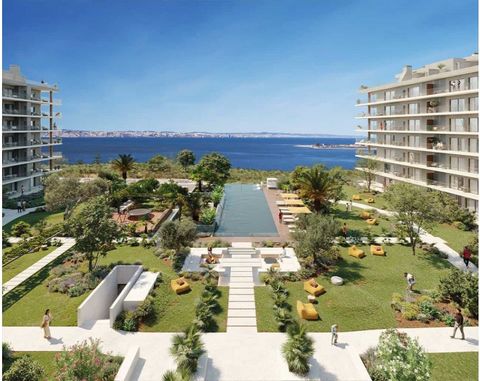 1-bedroom flat in Seixal (Lisbon area) located in the new and exclusive RIVA, a development on the riverfront, with views over Lisbon, in a condominium with outdoor swimming pools, gardens, sun decks, pit fire, cinema room, co-working space, lounge, ...