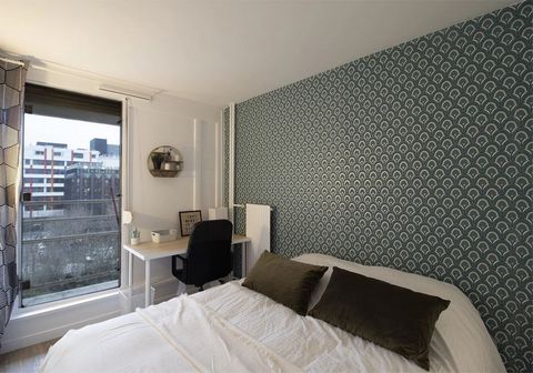 Co-living : chambre de 13 m² avec balcon