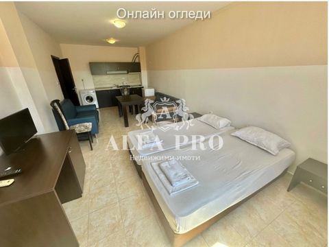 Real estate agency - ALFA PRO presents to you a cozy one-bedroom apartment in the center of Pomorie, with a large terrace and close to the beach. ... Area: 82 sq m Year of construction: 2019 Degree of completion: Act 16 Maintenance fee: 350 BGN per y...