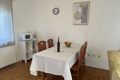 The apartment is located on the first floor with a size of 60m2. Your apartment consists of a living room with a fully equipped kitchen with oven, microwave, coffee machine and a sofa bed for one person. Anti-moskitone net on windows. There is also a...