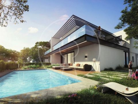A New Concept of Sustainable Living 4 bedroom villa, triplex, with swimming pool inserted in the Herdade do Meio Development, embracing a new concept of ECO-FRIENDLY LIVING On a plot of 347 sqm is located this villa with 3 floors, in which there is 1...
