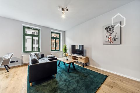 The newly renovated and fully furnished rental apartment is located in a listed apartment building in the Leipzig-Reudnitz district, right next to the popular Lene-Voigt-Park. This bright apartment on a quiet side street is rented for €1390 per month...