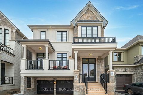 Experience luxury living in Oakville's newest area, Preserve West. This exquisite home, 5 months old, boasts 10-foot ceilings on the main floor and 9-foot ceilings on the second floor. Modern upgraded hardwood flooring throughout. The chef's kitchen ...
