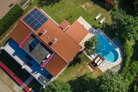 Villa Parun, located in the small Istrian village of Šajini, will be happy to accommodate you, protect you from the city crowds and reunite you with nature. With a heated swimming pool, a whirlpool, a sauna, a home cinema and a pinball machine, it of...