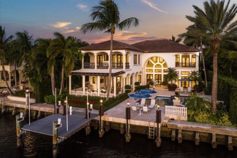 Welcome to 2348 S. Ocean Blvd. in Highland Beach. This gated estate with sweeping wide water views was masterfully built by award-winning Jeff Norman with incomparable elegance and represents the pinnacle of the South Florida lifestyle. Exuding warmt...