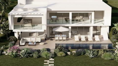 Le Cannet Residential. Plot with planning permission. Permission for a modern villa of approx. 250m2 comprising 4 en suite bedrooms on the first floor, a kitchen opening onto the living room, an en suite master bedroom, a covered terrace and a summer...