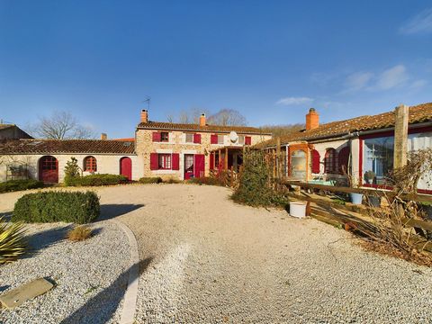 EXCLUSIVE TO BEAUX VILLAGES! The main house is a quaint 3 bedroom cottage on the edge of a hamlet with extensive grounds and an inground pool situated midway between Airvault and Parthenay in the Deux Sevres. There are two entrances to the grounds, t...