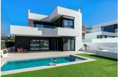 Villas for sale in Benimar, Rojales, Costa Blanca9 modern 3-bedroom homes in Rojales. Each house has a private pool, optional solarium, elegant design and excellent location. Each home offers a living area of 135.23m2, with a 37.80m2 solarium, provid...