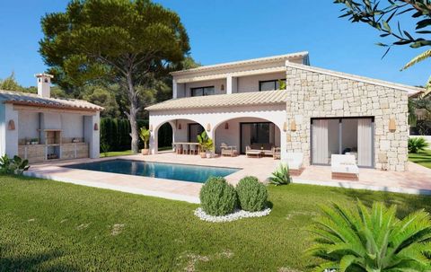 Villa de obra nueva en venta en Javea en la urbanización La Cala. Su ubicación en el pinar, en la carretera que lleva al faro de Cao de la Nao, encaja perfectamente con el ambiente cálido, acogedor y rural de esta urbanización. La urbanización La Cal...