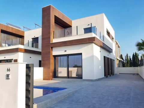 New semi-detached villas in daya nueva new build semi-detached villas in the new part of Daya Nueva. Just a few minutes walk to the centre of the town. Villas has 3 bedrooms, 2 bathrooms, private garden with the pool, dining - living room with open p...