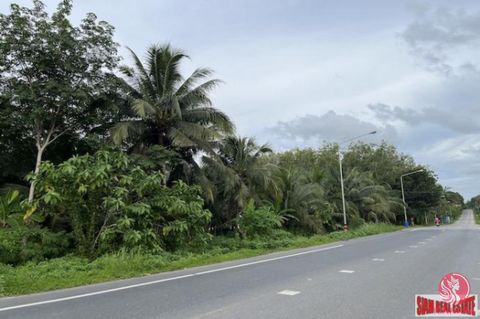 A 9 rai land plot of flat land for sale in Takua Tung, Phangnga. Presented on the Norsor3kor title, however the owner is currently upgrading to chanote title deed. This plot is next to a main road and convenient for transportation. Electricity is acc...