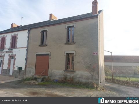 Fiche N°Id-LGB156192: Nouhant, House of about 99 m2 comprising 6 room(s) including 3 bedroom(s) + Land of 5020 m2 - View: Village - Construction Stones - Ancillary equipment: garden - fireplace - attic - - heating: Oil Radiators - provide qq. works -...