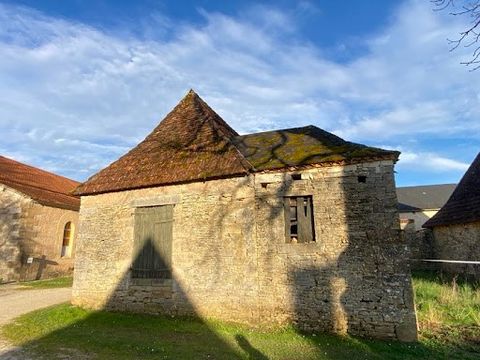 Maxime MINOLA biedt u een stenen gebouw aan om te restaureren in het dorp Chourgnac d'ans met zijn schuur en zijn land. De maisonnette bestaat uit een woonkamer van 30m² met open haard, een tweede afgesloten woonkamer, een halve verdieping (slaapkame...