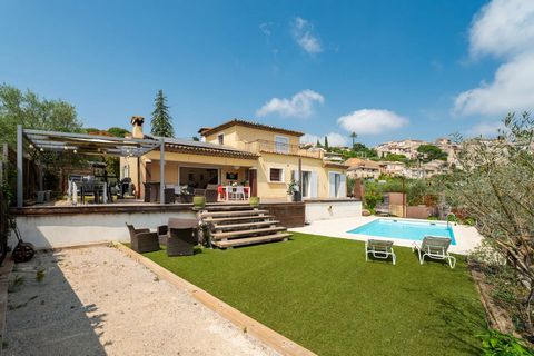 Villa 3 chambres Biot à pied aperçu mer, piscine, proche école