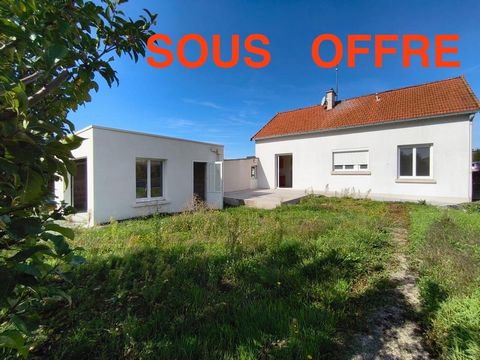 Maison Plein Pied, 3 pièces-cuisine, 2 chambres, 2 garages, jardin piscinable