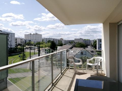 Dpt Indre-et-Loire (37), à vendre loué JOUE-LES-TOURS appartement T3 de 65 m² avec terrasse et parking