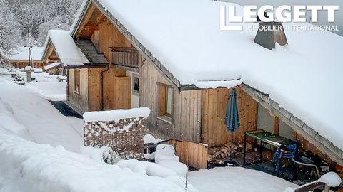 A26882MST74 - Located just 5 mins walk from the centre of Samoëns, the bright & airy chalet is in a prime location within the village.  1st floor: - entrance hallway - bedroom - main bedroom with access to balcony - bathroom - open plan living room s...