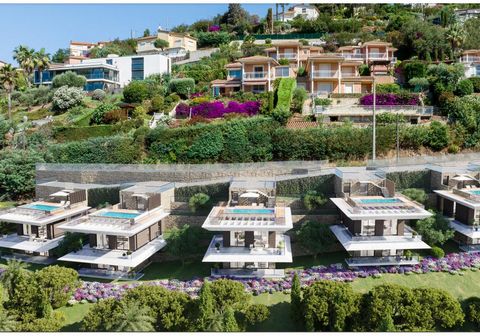 Villas contemporaines Neuves Mandelieu avec VUE MER Cote d'Azur