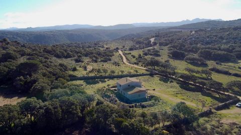 AGLIENTU (SS) (Code AGL-RUST-CAR) Rustic of 450 m2 with 9 hectares of land. The rustic house is divided into a basement where a large dining room, kitchen, living room, laundry room and garage were planned. On the ground floor there is a living/dinin...