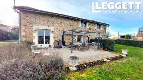 A27373RGA16 - This gorgeous stone house will charm you with its big light rooms downstairs (kitchen / dinner and living room), its 3 bedrooms, office and 2 bathrooms upstairs. The outside space is divided between a beautiful garden at the back (appro...