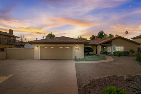 Sprawling Poway Horse Property for sale! Meticulously maintained and beautifully updated, this gorgeous custom-built home exemplifies pride of ownership. The thoughtfully designed single level floorplan offers abundant light enhanced by multiple skyl...