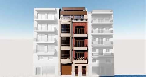 Exclusief huis met 3 slaapkamers dat de vereniging van een statig gebouw met een gevel in rationalistische stijl en hoge plafonds in de woningen combineert met een eigentijdse uitvoering die een modern ontwerp biedt, met prioriteit voor kwaliteit, ef...
