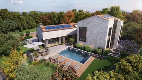 Discounted! Old price was 1,3 mio euro, new price is 1,1 mio euro! New stylish villa in Poreč area, 5 km from the sea! Total area is 168 sq.m. Land plot is 739 sq.m. The beautiful, spacious ground floor of 117.43 m2 is decorated with a hallway that c...