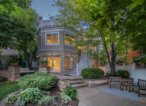 Steeped in architectural detail, this historic Mapleton Hill residence, impeccably renovated by CPwest, is a showcase of refined luxury. A covered front porch complete w/ a swing welcomes inward to a gracefully flowing floorplan flanked by 9-foot cei...