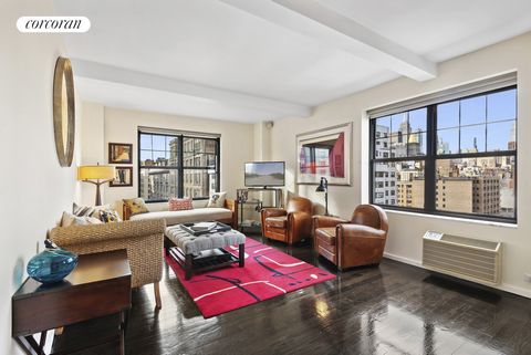 High-floor, corner 1BR with breathtaking skyline views, a thoughtfully modern renovation, in a great prewar Building, all in a gem of a location - all add up to make 14H at 200 East 16th a truly rare and exceptional find, and the ultimate in New York...